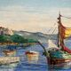 Painting: oil on panel - Marine