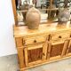 Set Buffet & Mirror XXL "Workshop Spirit" – Patinated Pine