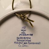 Assiette Delft blauw, motif Rembrandt