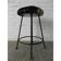 Vintage stool lined with cowhide