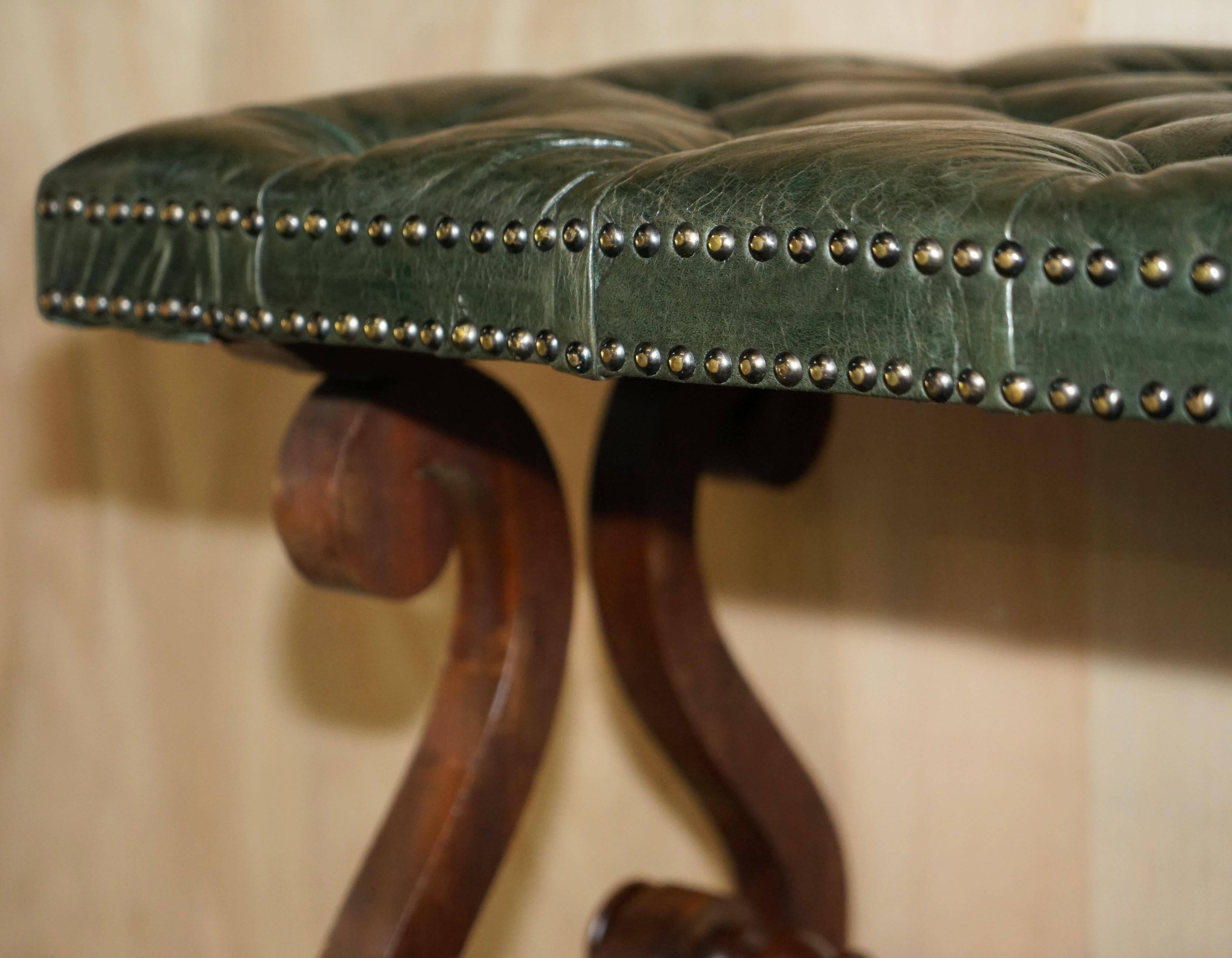 Victorian Chesterfield leather sofa