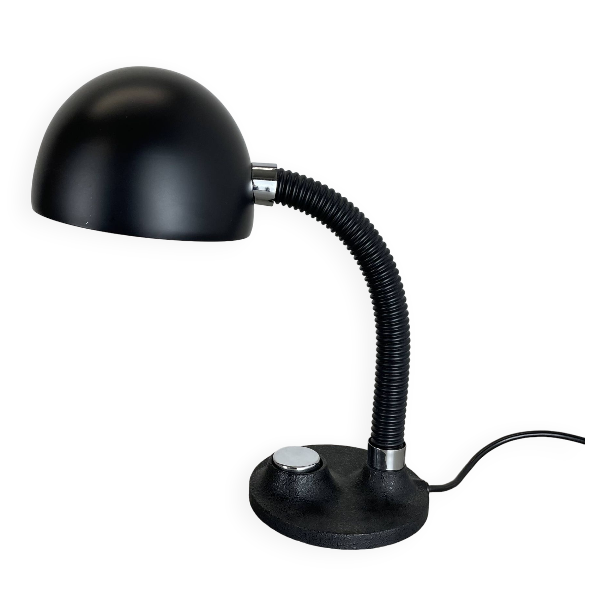 Modernist space age metal table light by hillebrand leuchten, germany, 1970s