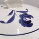 Old earthenware tureen with blue flower, Moulin des loups and hamage France, model