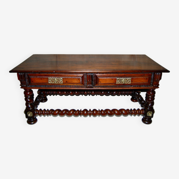 Portuguese coffee table in solid rosewood, late 18th century