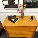 Compass feet chest of drawers