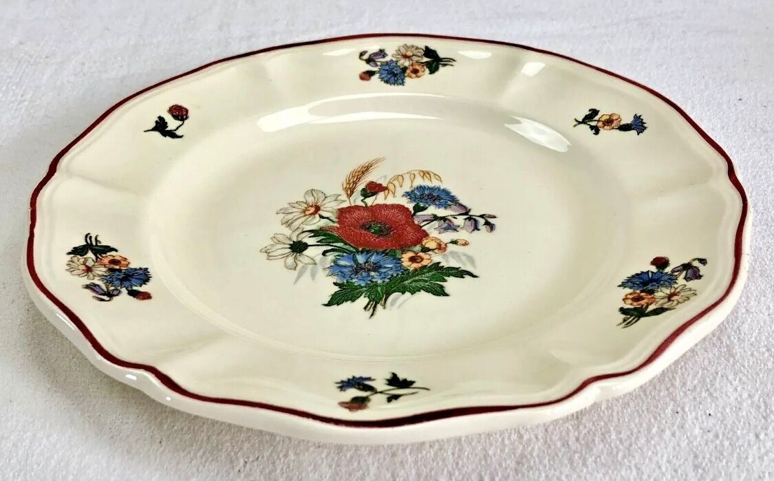6 old dessert plates or dessert model Agreste Sarreguemines