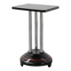 Art Deco pedestal table with black lacquered base, France 1920s