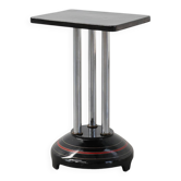 Art Deco pedestal table with black lacquered base, France 1920s