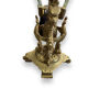 Tulip tree centerpiece in opalescent glass and bronze nineteenth