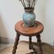Tripod stool with turned legs