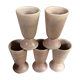 Series of 5 sandstone cups