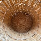 Vintage wicker linen pan