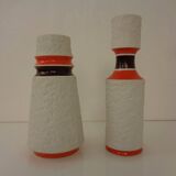 Space Age Op Art Vases from Royal KPM, 1960s, Set of 2