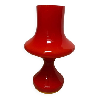 Opaline glass table lamp by stefan tabery, 1970s