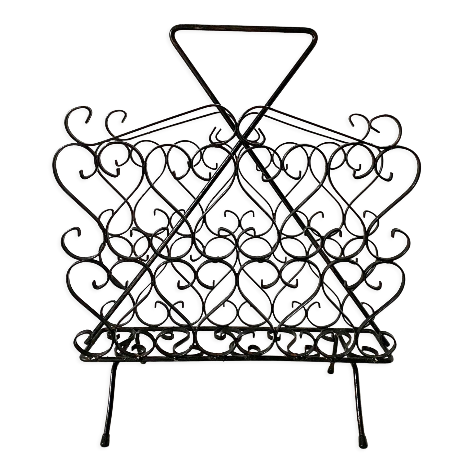 Porte revue en fer forgé années 50