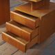 Mid-Century Writing Desk in Oak by B. Landsman, Czech, 1950s