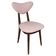 Chaise cœur rose eau vintage Europe 1960s