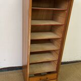 Vintage curtain filing cabinet