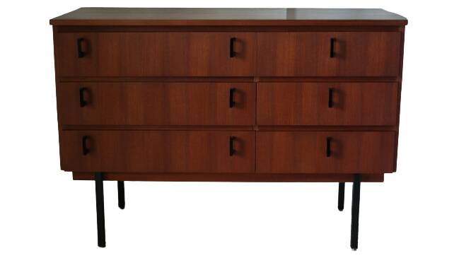 Scandinavian dark teak sideboard, dresser