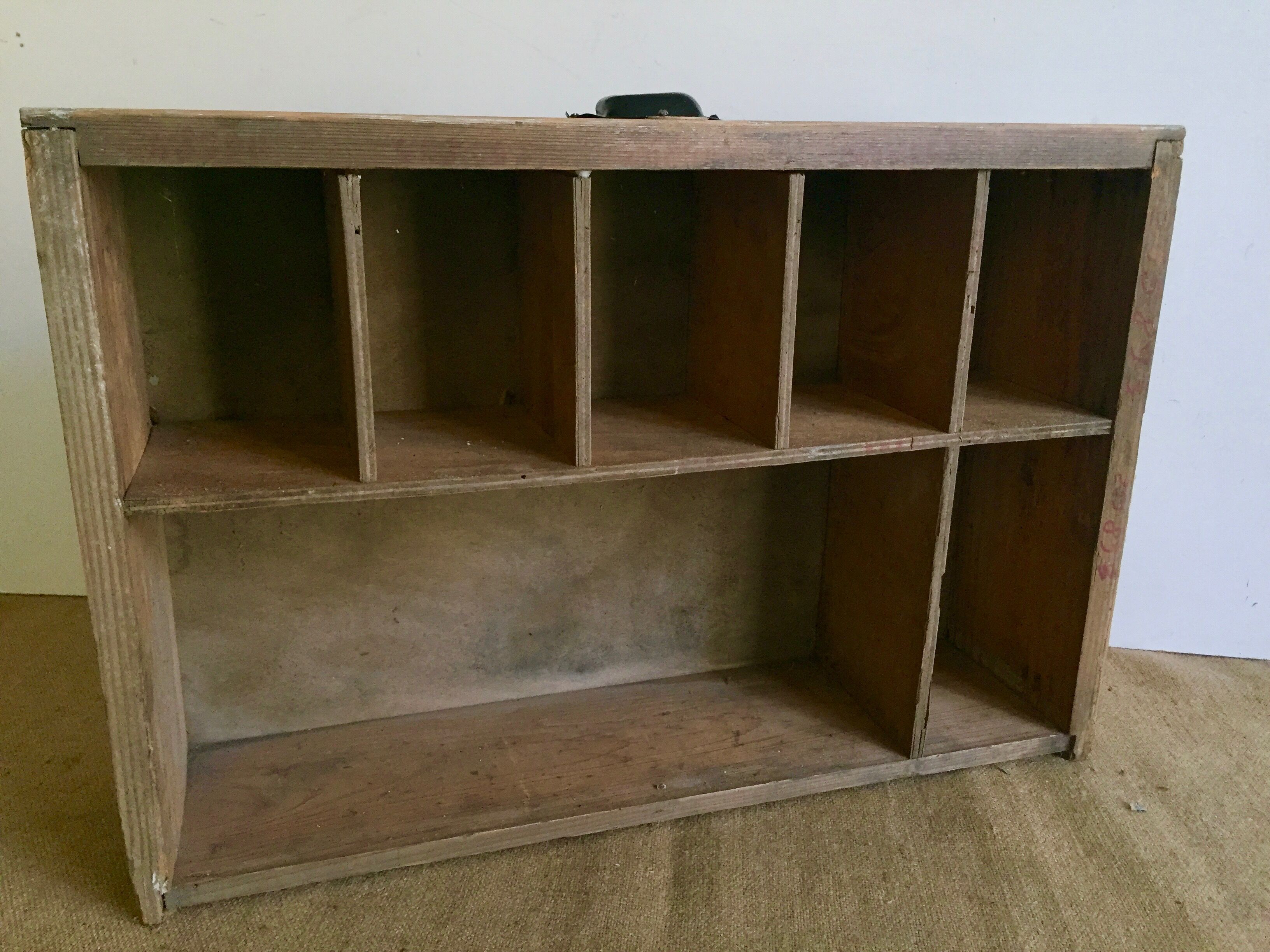 Drawer of an old craft cabinet