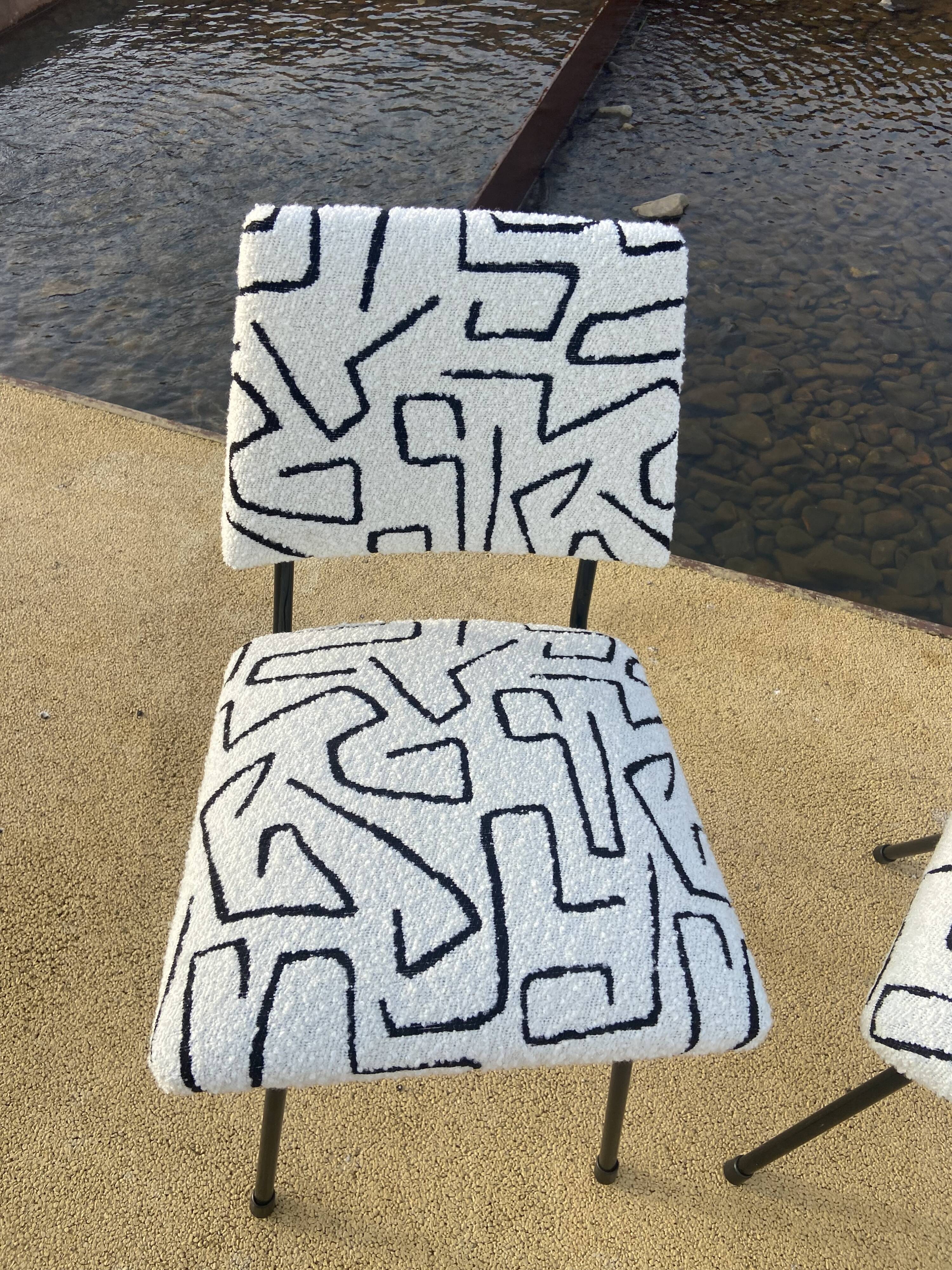 Paire de chaises des années 50