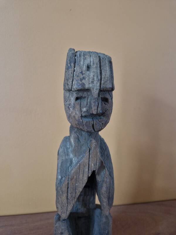 Western Nepal - Statue known as the guardian of the springs, representing an ancestor