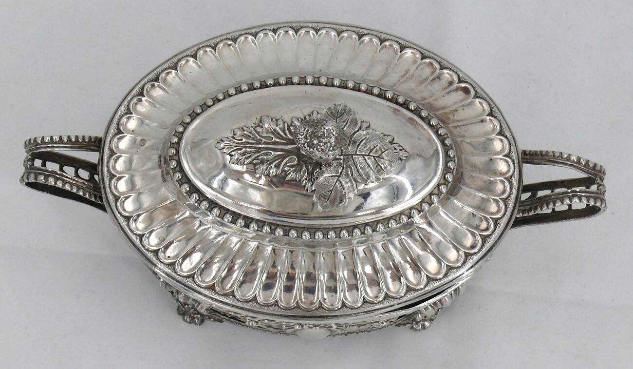 Silver sugar bowl from the 18th century, Louis XVI, 1784, Pierre-Claude Noblet.