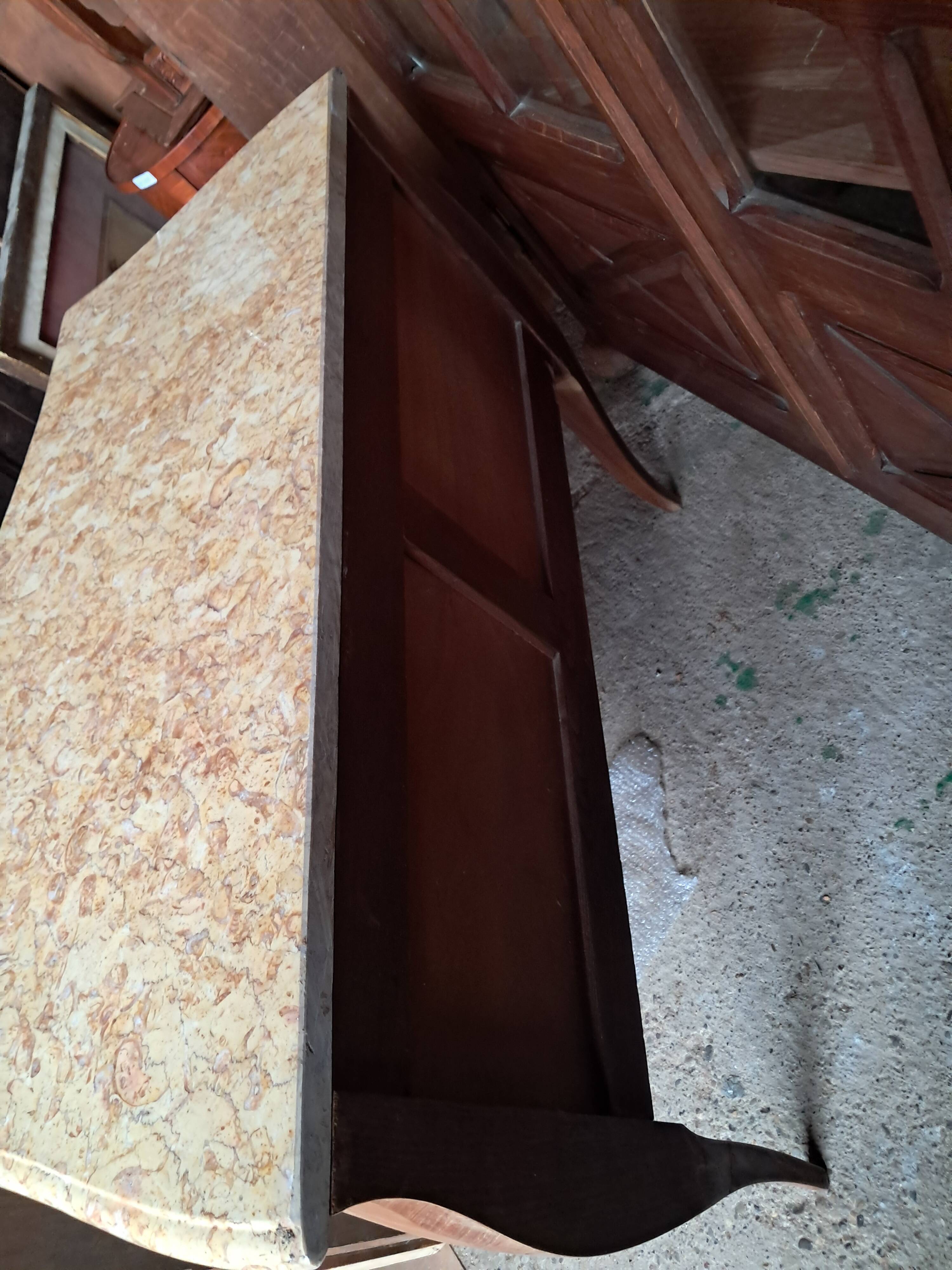 Louis XV style marquetry chest of drawers