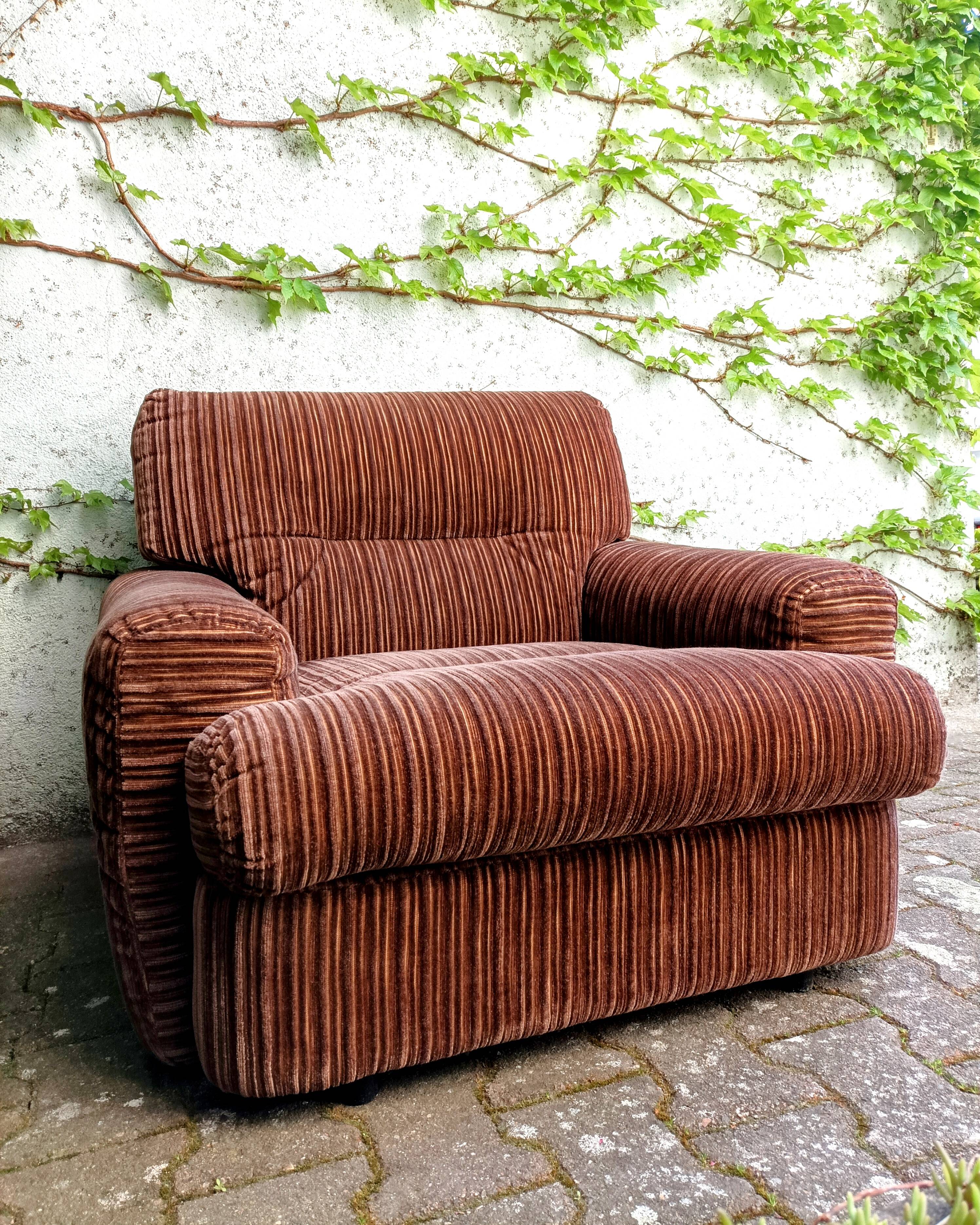 Corduroy armchair