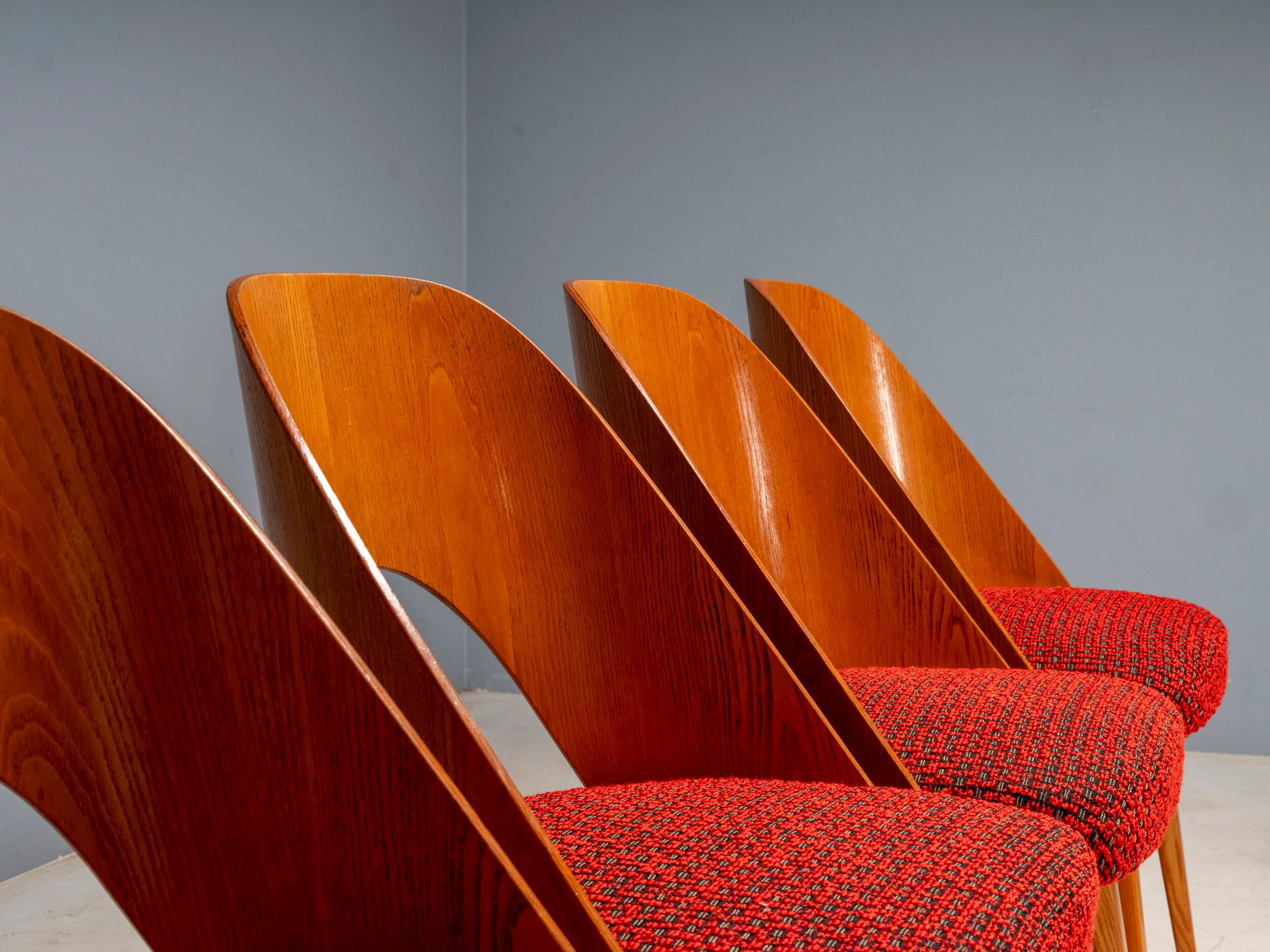 Antonín Šuman dining chairs, Tatra Nábytok, Czechoslovakia 1960s