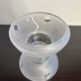 Diabolo design crystal vase from the 80s