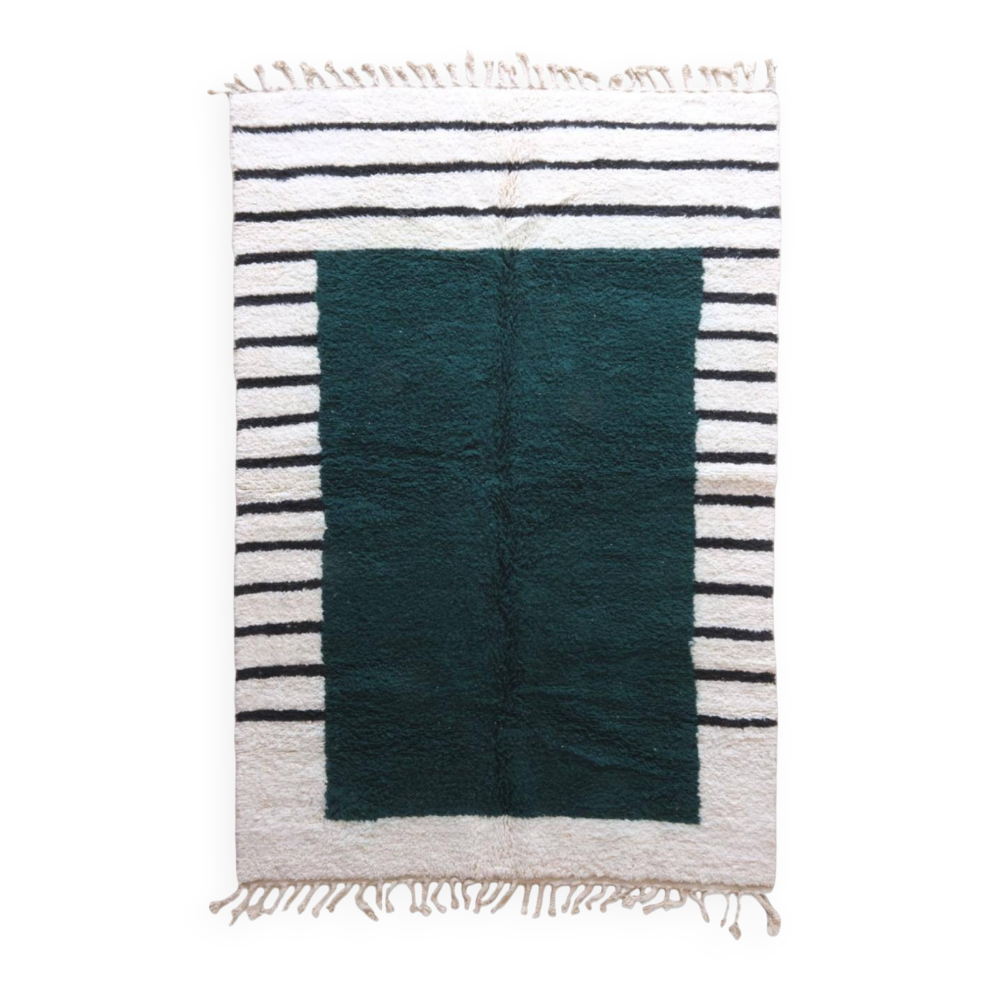 Contemporary Green Rug - 276 x 184 cm