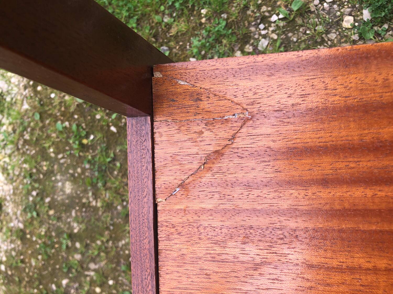 Pair of scandinavian vintage wood bedside tables