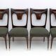 Ico & Luisa Parisi MidCentury Modern Italian Walnut and Bouclè Dining Chair