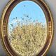 Oval mirror with gold leaf - Empire style - Very good condition