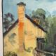 Painting "The Queen's Hamlet" - Versailles, signed