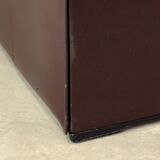 Afra and Tobia Scarpa for B&B Italia Chocolate Brown Leather Two Seat Sofas