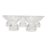 Art Deco Czechoslovakian glasses, 1950s, set of 5