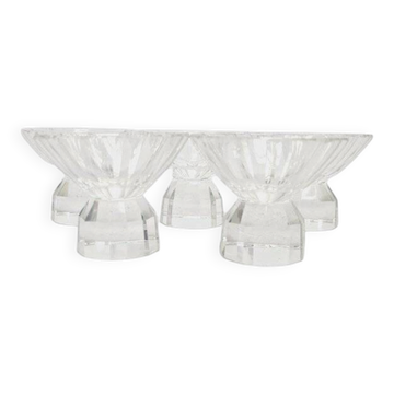 Art Deco Czechoslovakian glasses, 1950s, set of 5