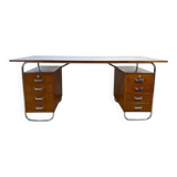Vintage Bauhaus Oak Veneer Desk from Mücke & Melder, 1940s