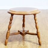 Pedestal with solid wood, plant holder