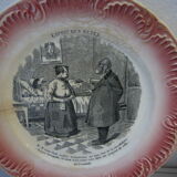 Sarreguemine talking plates