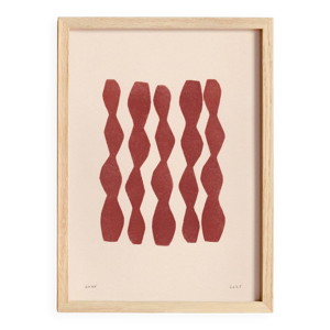 Peinture abstraite sur - rouge