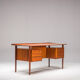 Danish teak desk by peter lovig nielsen for hedensted mobelfabrik, 1960