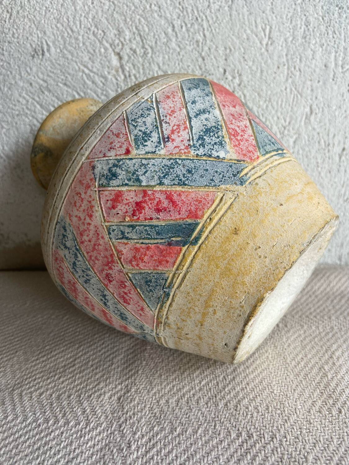 Colorful ethnic vase