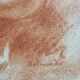 Print "Nude crouching on the pillow" in sanguine after Paul Belmondo, 29 x 34.5 cm
