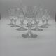 10 verres Baccarat, model Picadilly, France, verres à pied en cristal à porto / liqueur