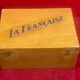 Old box advertising wood "la française" collection decoration flea market