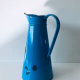 Old blue enamelled broc