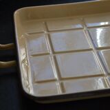 Vintage enamelled sheet metal tray